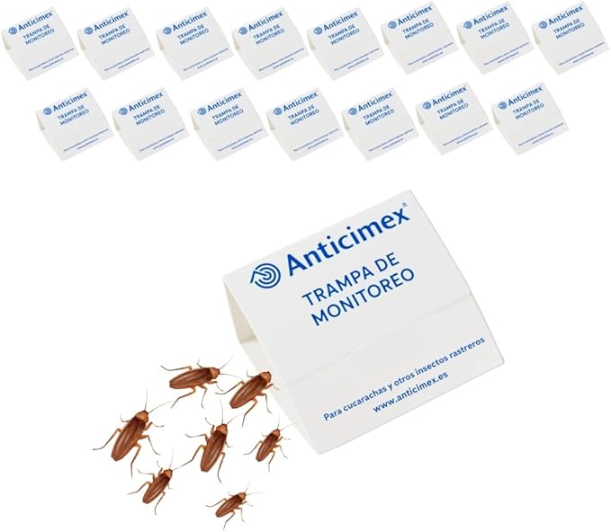 ANTICIMEX Pack 15 Trampas para Cucarachas