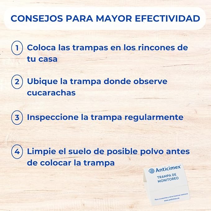 ANTICIMEX Pack 15 Trampas para Cucarachas