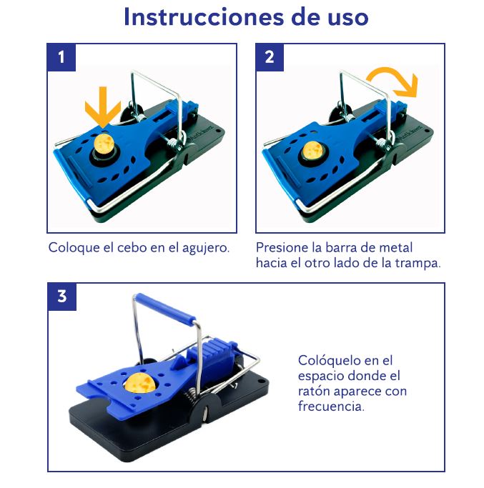 Pack 4 Trampas Trampa Ratones