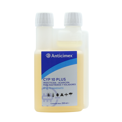 Anticimex Insecticida Concentrado CIPERGEN 9,3% + Dosificador de Precisión Anticimex | Cucarachas, Mosquitos, Hormigas, Ácaros, Moscas | Alta Eficacia Efecto Inmediato 250 ml | Rastreros y Voladores