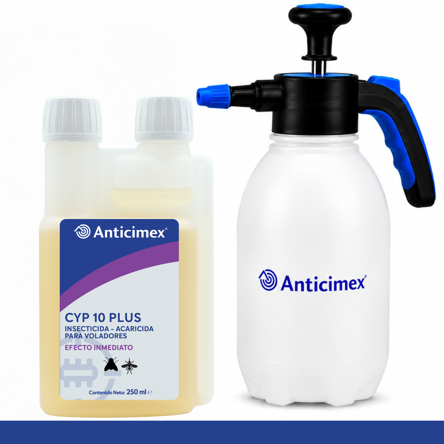Anticimex Insecticida Concentrado CIPERGEN 9,3% + Dosificador de Precisión Anticimex | Mosquitos, Mosquito Tigre, Avispas, Moscas | Efecto Inmediato | 250 ml | Voladores