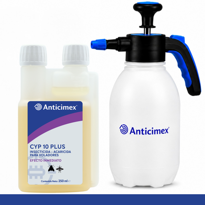Anticimex Insecticida Concentrado CIPERGEN 9,3% + Dosificador de Precisión Anticimex | Mosquitos, Mosquito Tigre, Avispas, Moscas | Efecto Inmediato | 250 ml | Voladores