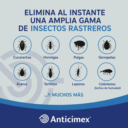 Anticimex Insecticida Concentrado CIPERGEN 9,3% | Cucarachas, Hormigas, Ácaros, Carcoma, Pulgas Alta Eficacia Efecto Inmediato | 250 ml | Insectos Rastreros