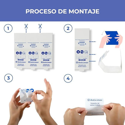 Pack Cucarachas: 15 Trampas Adhesivas + Gel Cucarachas