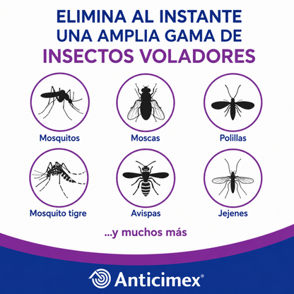 Anticimex Insecticida Concentrado CIPERGEN 9,3% + Dosificador de Precisión Anticimex | Mosquitos, Mosquito Tigre, Avispas, Moscas | Efecto Inmediato | 250 ml | Voladores