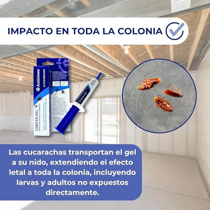 Pack Cucarachas: 15 Trampas Adhesivas + Gel Cucarachas