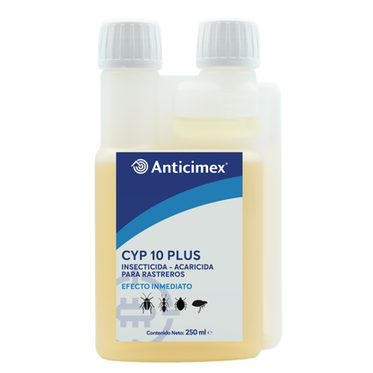 Anticimex Insecticida Concentrado CIPERGEN 9,3% | Cucarachas, Hormigas, Ácaros, Carcoma, Pulgas Alta Eficacia Efecto Inmediato | 250 ml | Insectos Rastreros