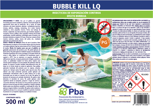 Pack 2 unidades Insecticida Bubble Kill contra mosquitos - 500ml
