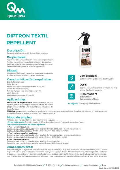 DIPTRON Repelente textil para garrapatas